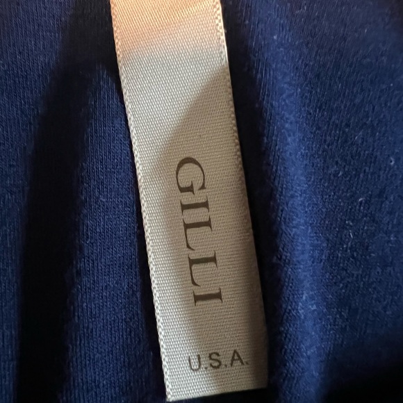 Navy Blue Jersey Mini Dress with open sleeves, M, Anthropologie - Picture 7 of 7